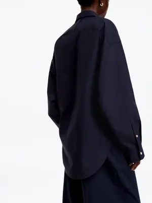 Chemise à manches chauve-souris - Bleu foncé — photo 3