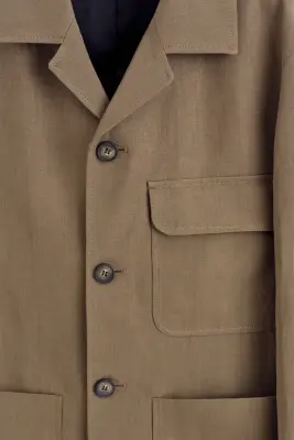 BLAZER FLOU EN LIN - SABLE — photo 5