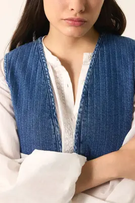 Veste Loucy Middle Blue — photo 2