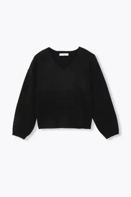 Pull col V Femme