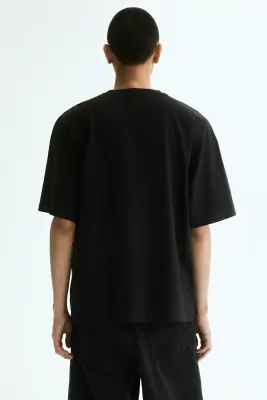 T-shirt Oversized Fit - Noir/NASCAR — photo 2