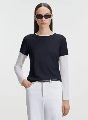 T-shirt en cachemire