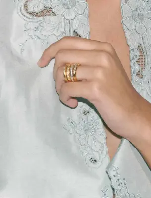 Nouveau ! ALHAJA Bague Casilda Gold — photo 4