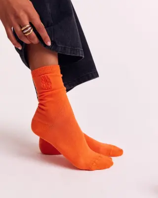 Chaussettes Tobby orange vif