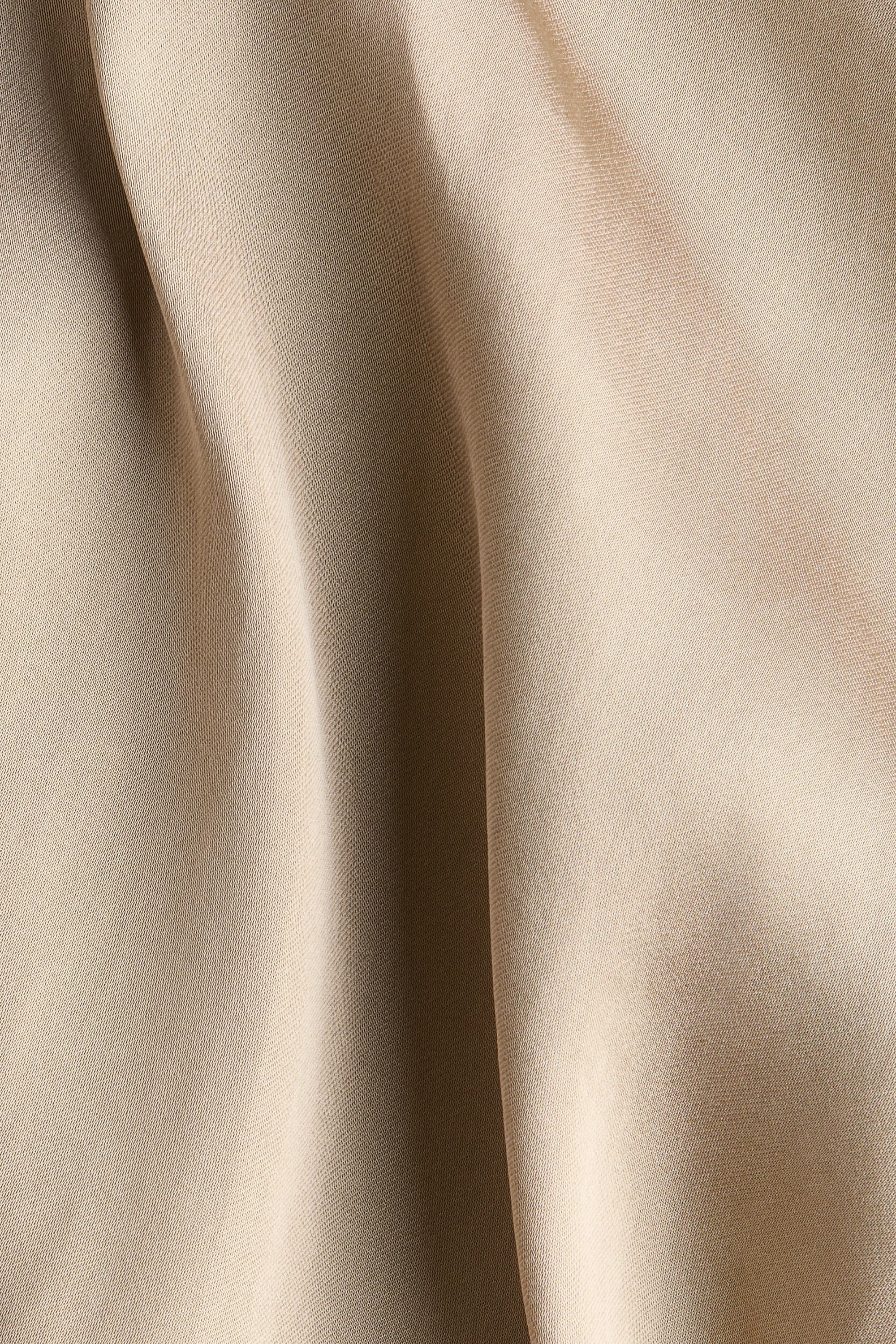 Short à cordon en satin - Beige