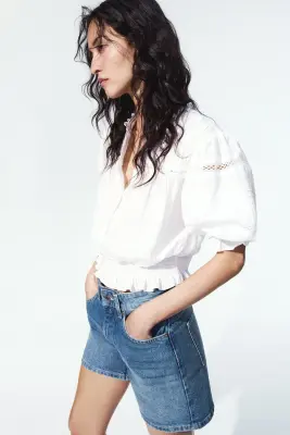 Short en denim - Bleu denim — photo 2