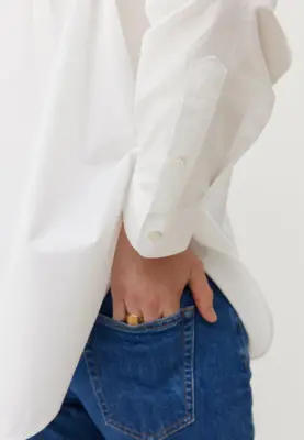 La chemise oversize - Blanc — photo 4