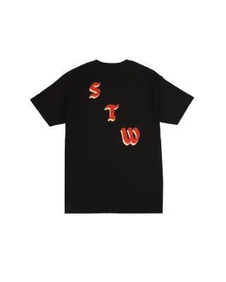 Logo S Rouge Tee Noir — photo 2
