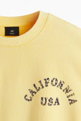 T-shirt boxy Oversized Fit - Jaune/California — photo 5