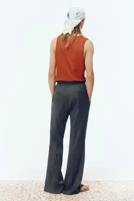 Pantalon Loose Fit - Gris foncé — photo 3