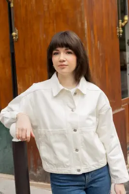 Veste denim Melissa - écru — photo 3