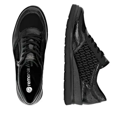 Baskets Remonte R0701-08 Noires - Lacets Grande Pointure Femme — photo 5