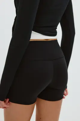 Short de sport moulant SoftMove™ - Noir — photo 2