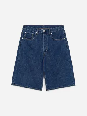 Short long en jean - Bleu foncé — photo 2