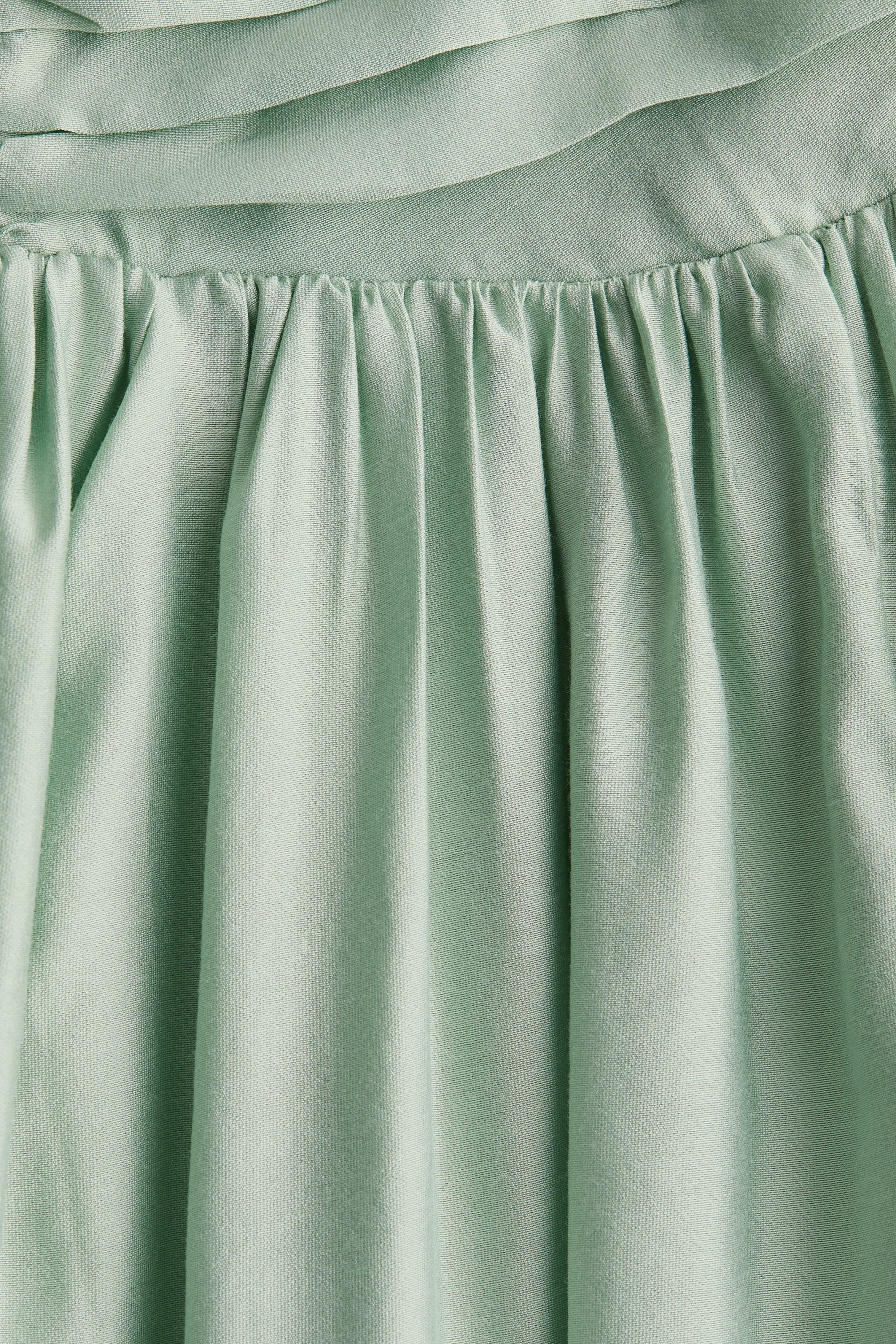 Robe bandeau plissée - Vert clair