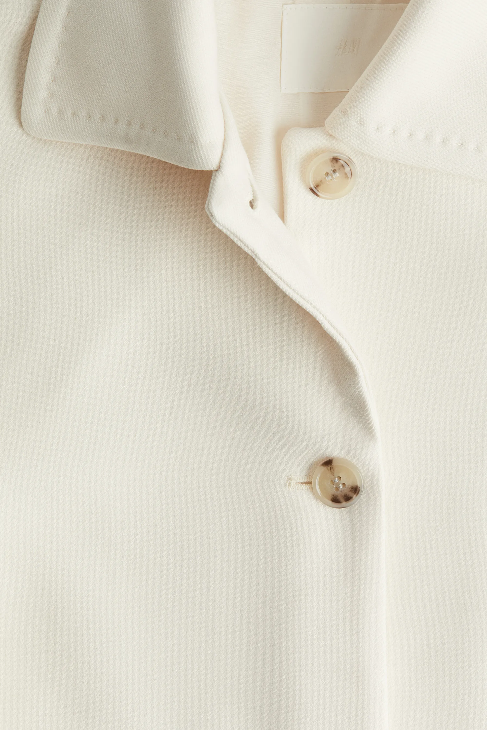 Manteau trapèze - Crème