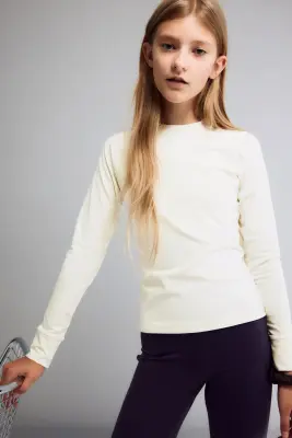 Top de sport chaud Fleece SoftMove™ - Ivoire — photo 2