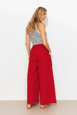 Pantalon large à pinces — photo 4