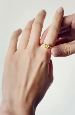 BAGUE NINA - Or rose 18 carats — photo 4