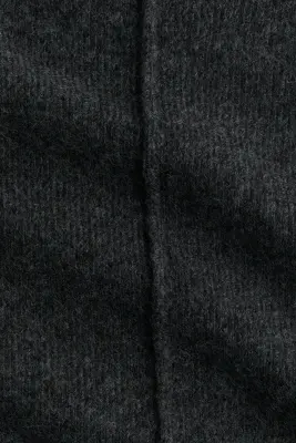 Pull à col cheminée avec coutures décoratives - Gris foncé chiné — photo 4