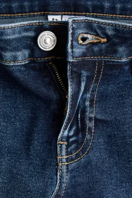 Flared Low Waist Jeans - Bleu denim foncé — photo 5
