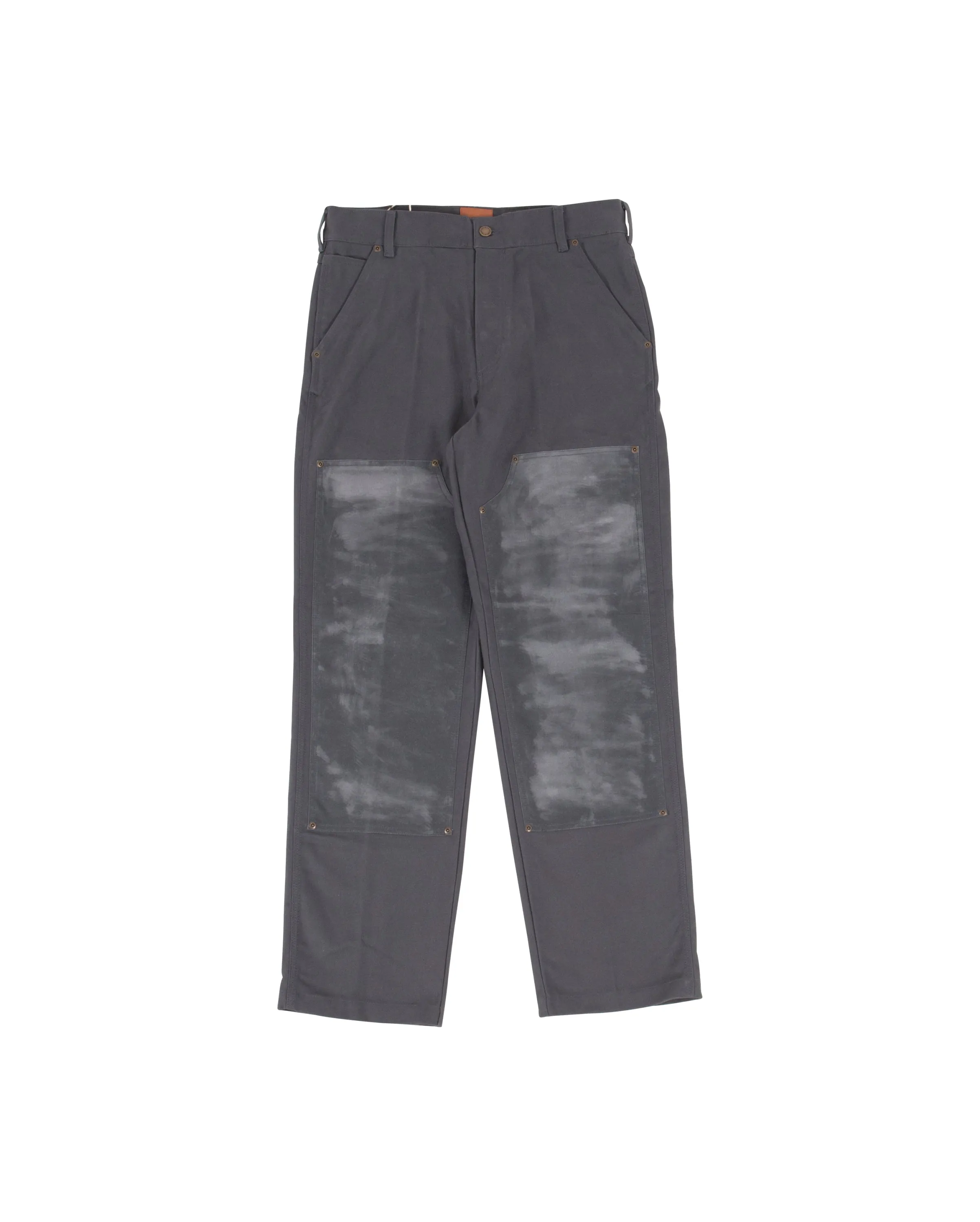 Lucas Waxed Double Knee Pant Charcoal