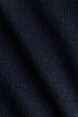 Gilet en maille texturée - Bleu marine — photo 4