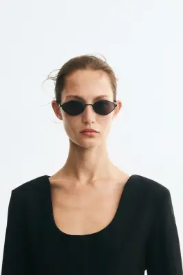 Blazer en jersey avec encolure dégagée - Noir — photo 2