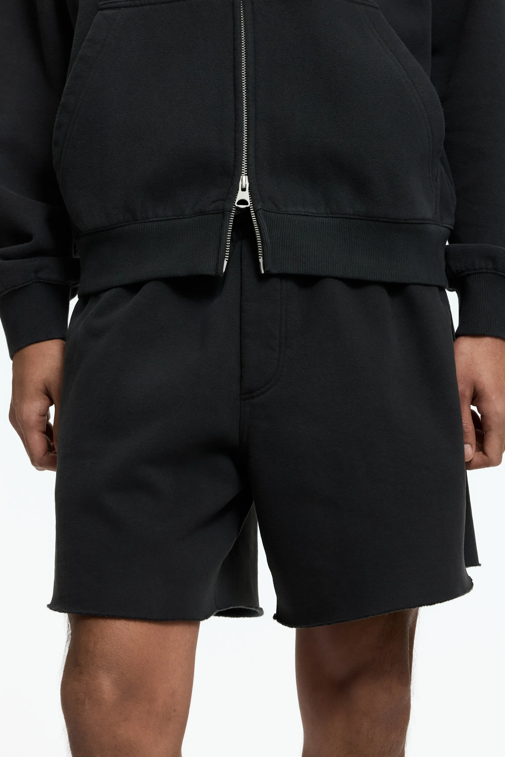 Short Relaxed Fit en molleton - Gris foncé
