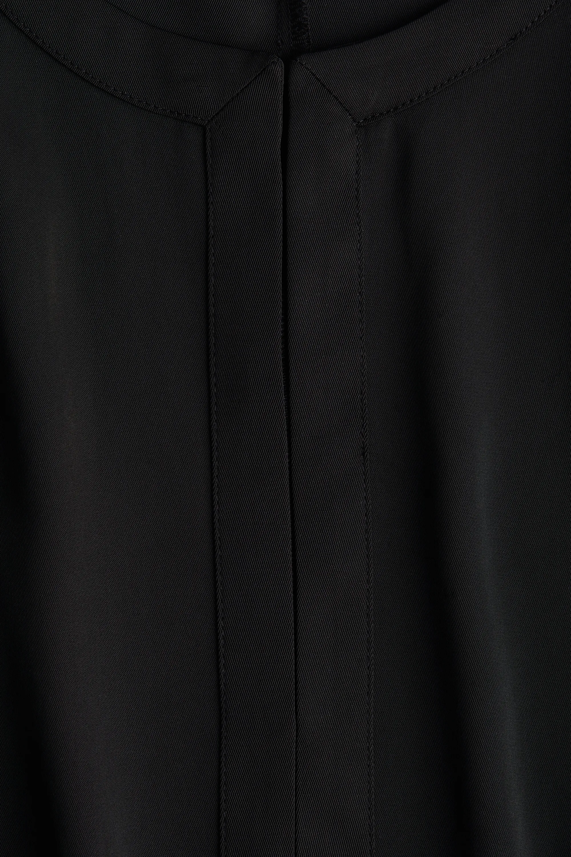 Robe droite en twill - Noir