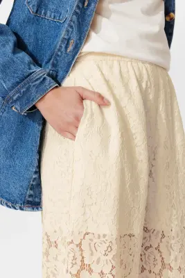 Pantalon en dentelle Femme — photo 5