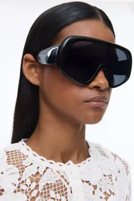 Lunettes de soleil monoverre polarisées - Noir — photo 2