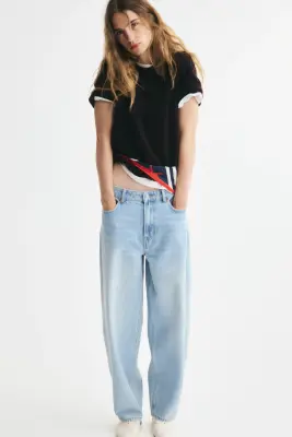 T-shirt en maille - Violet foncé — photo 3