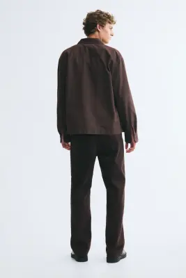 Chino Relaxed Fit en coton - Marron foncé — photo 3