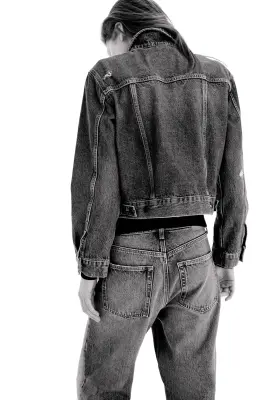 Wide High Waist Jeans - Bleu denim — photo 4
