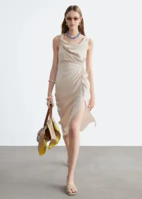 Sandales à brides croisées - Beige — photo 1