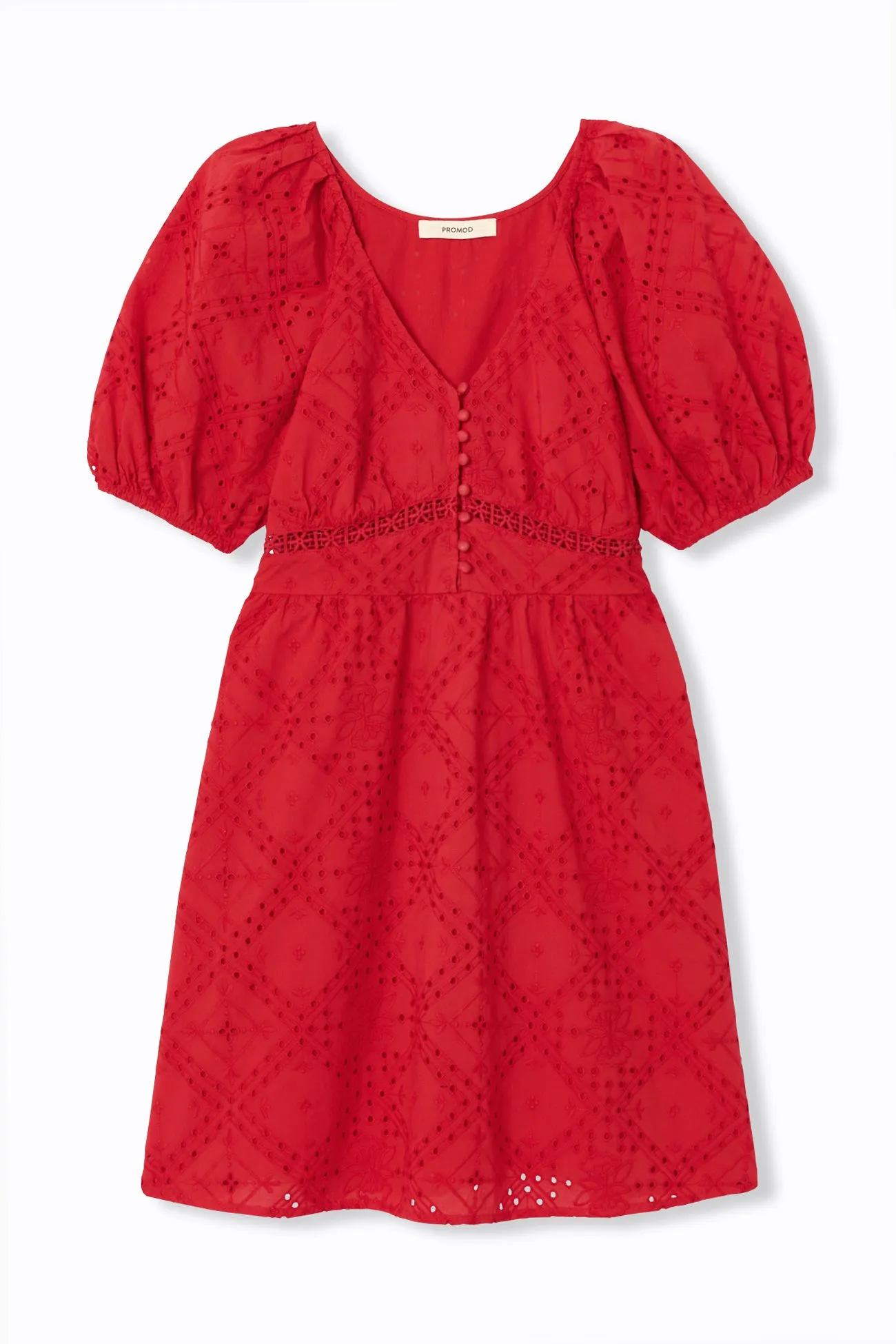 Robe courte broderie anglaise