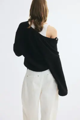 Veste en tissu Teddy bear - Noir — photo 2