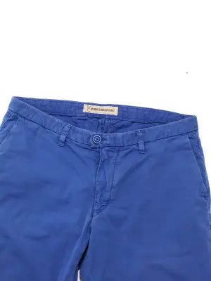 Pantalon chino en coton bleu roi Prix boutique 120€ Taille S — photo 2