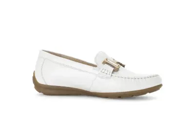 Mocassins Gabor 62.442.90 Blanc Cassé - Lacets Mors Grande Pointure Femme — photo 3