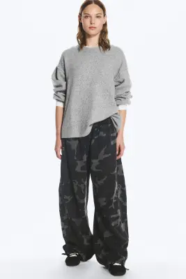 Pull en maille décontracté - Gris chiné — photo 1