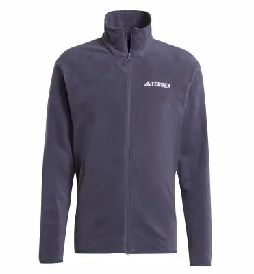 ADIDAS VESTE ZIPPEE POLAIRE Marine — photo 5