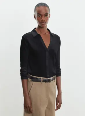 Chemise en coton et cachemire