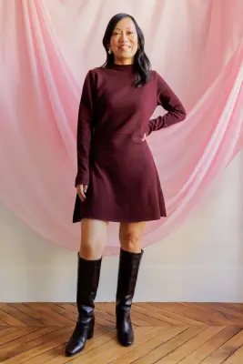 Robe Emmanuelle - bordeaux