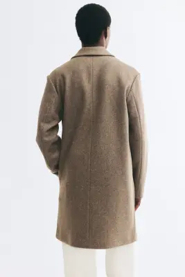 Manteau à fermeture droite - Beige — photo 2