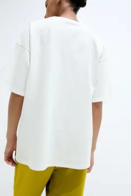 T-shirt oversize imprimé - Blanc/Condé Nast Glamour — photo 1