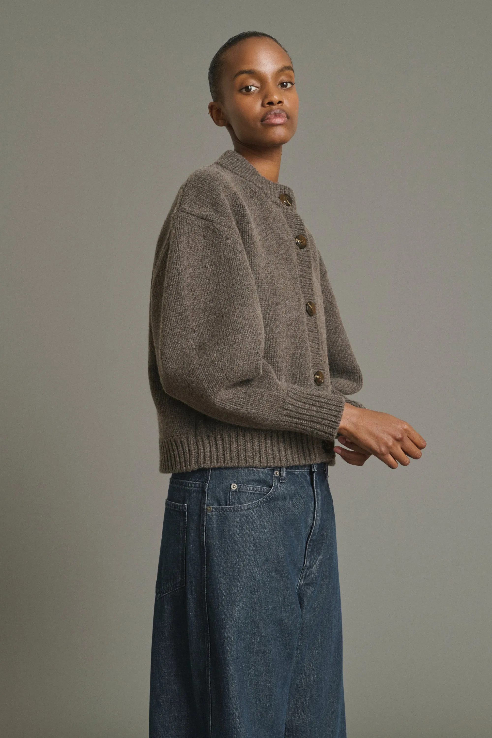 CARDIGAN LEONARD MARRON GLACÉ