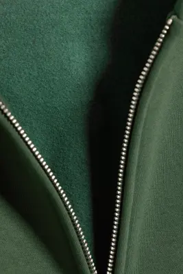 Sweat à capuche zippé ample - Vert foncé — photo 2