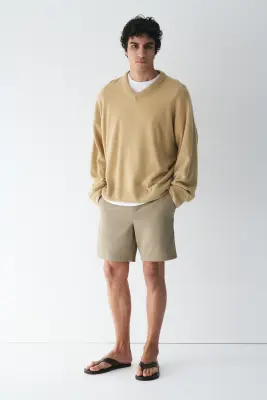Short Four-way Stretch Regular Fit - Vert kaki — photo 1