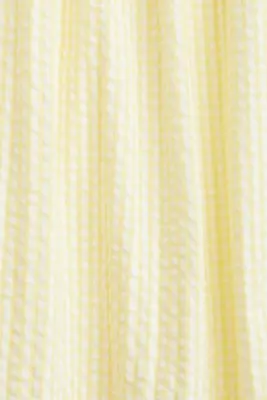 Robe smockée en seersucker - Jaune clair — photo 3